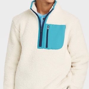 Faux mock neck sweatshirt NWT